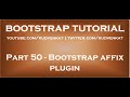 Bootstrap affix plugin