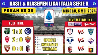 Hasil Liga Italia Tadi Malam | Sassuolo vs Inter Milan | Serie A 2024 Pekan 35