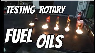 Testing top 5 ROTARY 2 stroke oils dilution/burn