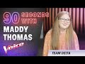 The Blind Auditions: 90 Seconds With Maddy Thomas | The Voice Australia 2020