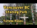 Stanley Park Totem Poles, Vancouver, BC Canada