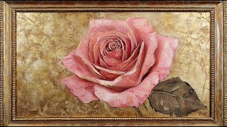 Gold Framed Rose TV Art | Valentine's Day | TV Screensaver