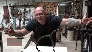 Blacksmithing project - Basic technics - How to forge an abstract athletic human sculpture
