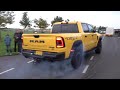 Dodge RAM 1500 TRX 6.2L Supercharged Hemi V8 - Drag Races, Exhaust Sounds & Accelerations!