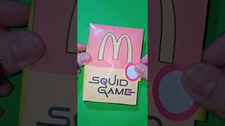 Mcdonald squid game book #squidgamediy #squishy #squishygamebook #squidgame2025 #mcdonald