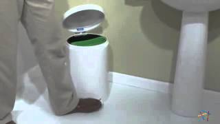 Brabantia White 5 Gallon Trash Can - Product Review Video