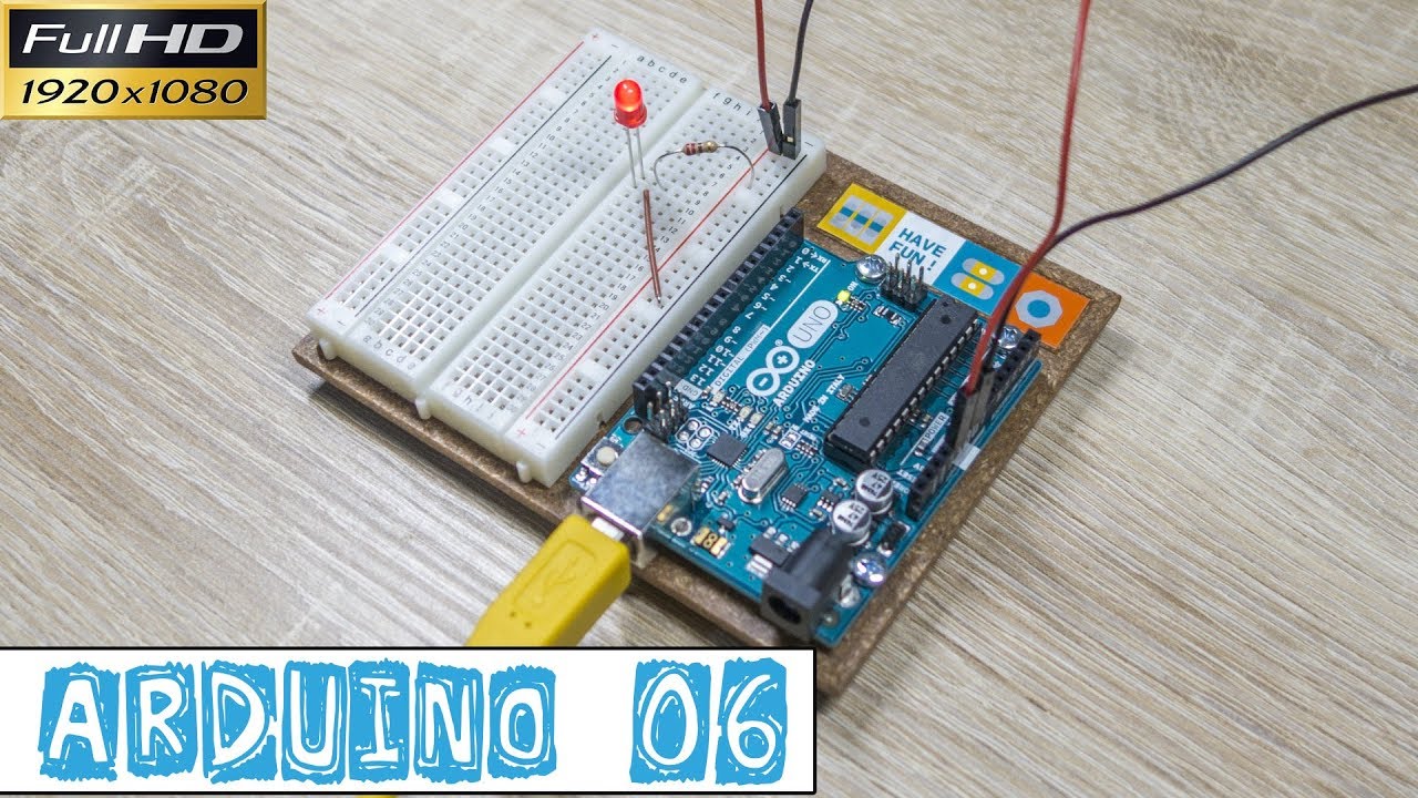 Arduino06-Mon PREMIER MONTAGE ÉLECTRONIQUE Sur La Breadboard ...