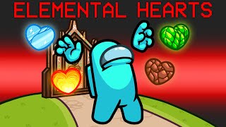 Elemental Hearts Mod in Among Us