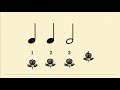 Rhythm Practice -- Quarter Notes, Half Notes, and Whole Notes, No. 2