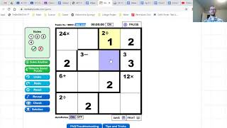 Kenken 4x4 solving process