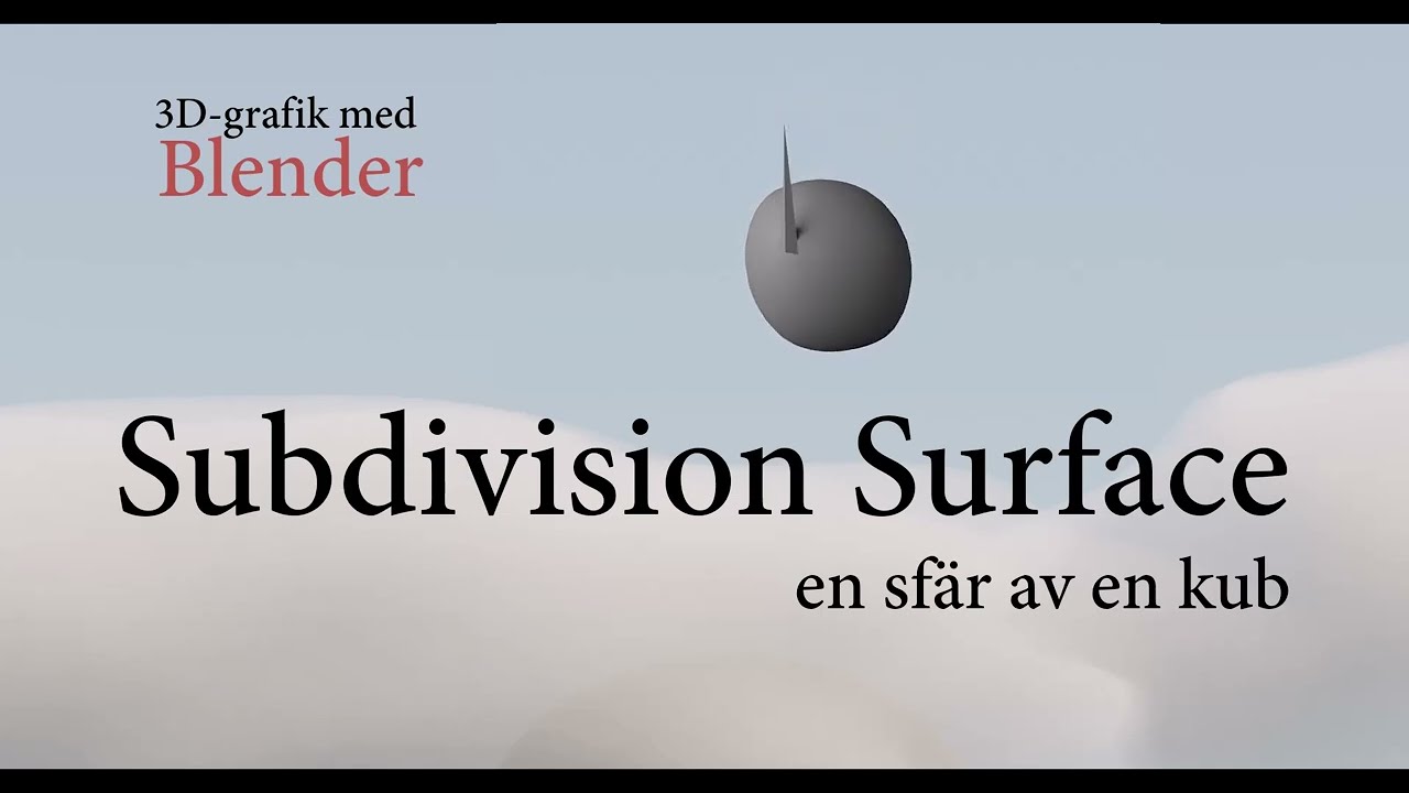 Subdivision Surface Modifiern Youtube
