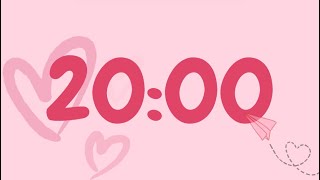 20-Minute Timer | No Music | Aesthetic  Valentine’s Day Timer