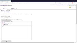 Array-2 (more14) Java Tutorial || codingbat.com