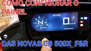 COMO CONFIGURAR PAINEL NOVA CB500X