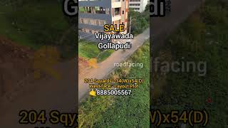 Gollapudi plot for sale#Land for sale in Vijayawada#204 Sqyards#West face#Rate 85 Lacs#🤙8885005567