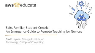 Safe, Familiar, and Student Centric: A Guide to Remote Teaching for Novices