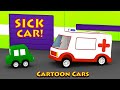 SICK CAR! - Cartoon Cars VIRUS! - Cartoons for Kids!