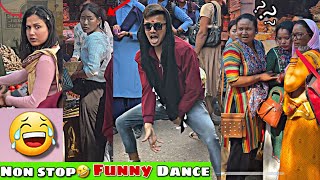 Non stop🤣 Funny Dance in Public❤️||Cute girls Epic reactions😁||Prank On Public 😱 @RawatVlComedy