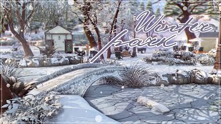 Зимний парк⛄🤍│Строительство│Winter Park│SpeedBuild│NO CC [The Sims 4]