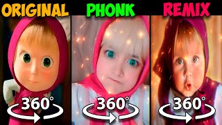 360° VR Masha Song Original vs Masha Ultrafunk Version vs Remix
