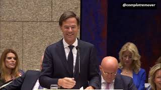 Thierry Baudet door de Tweede Kamer  uitgelachen, Mark Rutte camera uit.