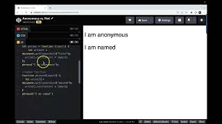 Function anon vs named JavaScript