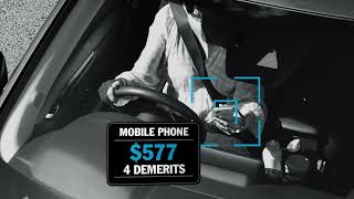 Mobile phone and seatbelt detection cameras