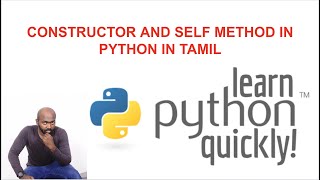 OOPs in Python - Constructor and Self Method - Python tutorial in Tamil