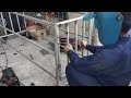 making farrowing pen for pigs single door