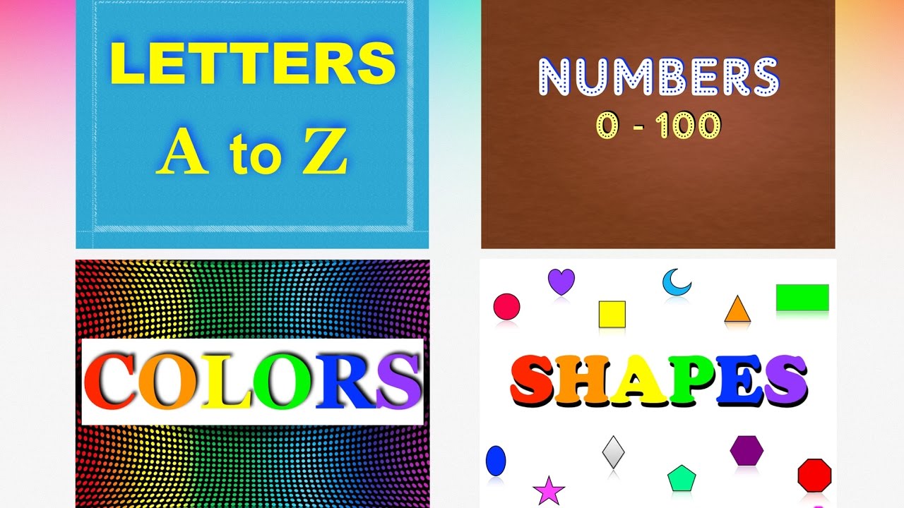 Shapes Colors Alphabet Numbers