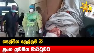 සෙල්ෆිය ලෙල්ලම වී ප්‍රංශ යුවතිය වාට්ටුවට - Hiru News