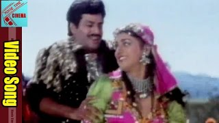 Bobbili Simham Movie || Edu Ela Vesina Video Song || Balakrishna, Roja, Meena