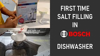 BOSCH Dishwasher | Filling Salt First Time | Dishwasher video #57