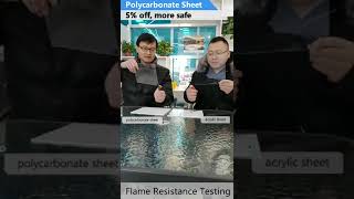 Polycarbonate Vs Acrylic Fire Resistance Test