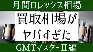 【悲報】月間ロレックス相場/GMTマスターⅡ編 【2022年3月版】