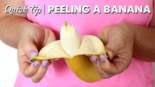 Quick tip: Peeling a Banana | A Thousand Words