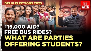 Aam Aadmi Party, BJP \u0026 Congress compete with bold promises on education | Delhi elections 2025