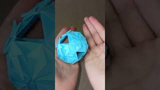 HOW TO MAKE AN ORIGAMI KUSUDAMA. Modular origami. Papercraft.
