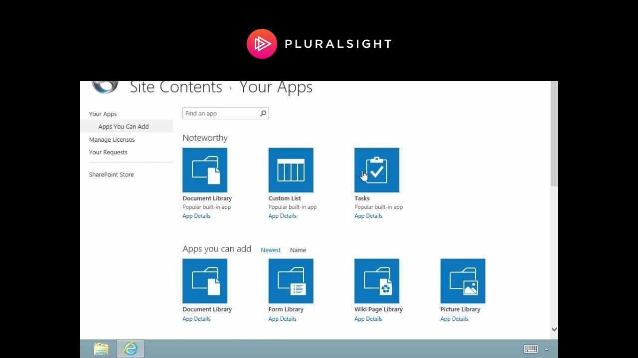 Creating Tasks In Sharepoint 2013 Youtube
