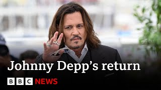 Johnny Depp discusses return to cinema after Amber Heard court case - BBC News