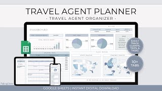 Travel Agent Planner Spreadsheet for Google Sheets - Video Tutorial