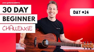 30 Day Beginner Challenge [Day 24] Guitar Lessons For Beginners