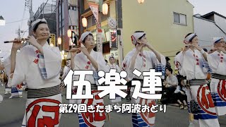 あっという間の流し踊り「伍楽連」第29回きたまち阿波おどり（2023.7.29）