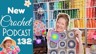 Craft Room Tour, Sunburst & a Cable! Knitting Podcast 132