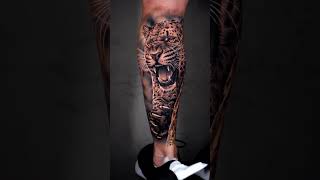 3d Tiger Tattoo Design | tiger tattoo on hand | men hand tattoo design #tattoo #viralvideo