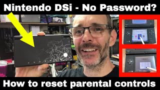 How to reset Nintendo DSi PARENTAL CONTROLS without password & do a FACTORY RESET