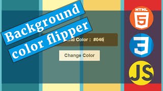 Background color flipper with HTML, CSS and JavaScript