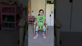 Adapted Leg Exercise - The Lockdown Physio Kid with Muscular Dystrophy