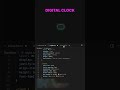 Digital clock | HTML CSS JAVASCRIPT