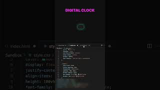 Digital clock | HTML CSS JAVASCRIPT